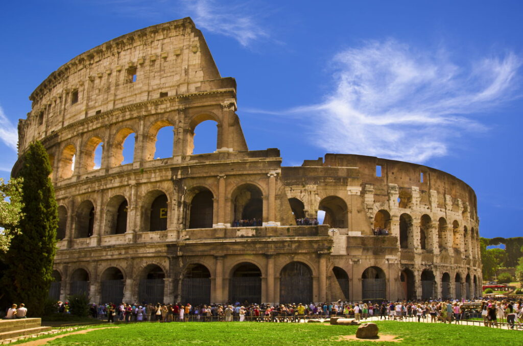banner con colosseo